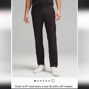 Lululemon ABC Pant, Warpstreme, Size 32 with 34" inseam (long), Black.